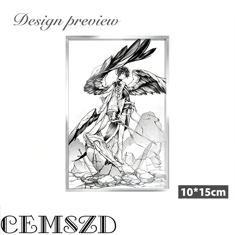 Acrylic Cosplay Prop - 【限定版】ゲーム原神 ワンダラー コスプレ 100*150mm アクリルカラーペーパー アニメキャラクターアクセサリー