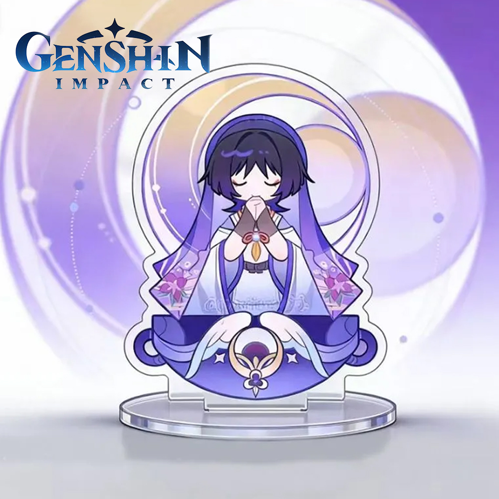 Prop For Cosplay - ゲーム原神インパクト放浪者バラードコスプレアクリルスタンド漫画フィギュアモデルデスク装飾スタンディングプレート小道具