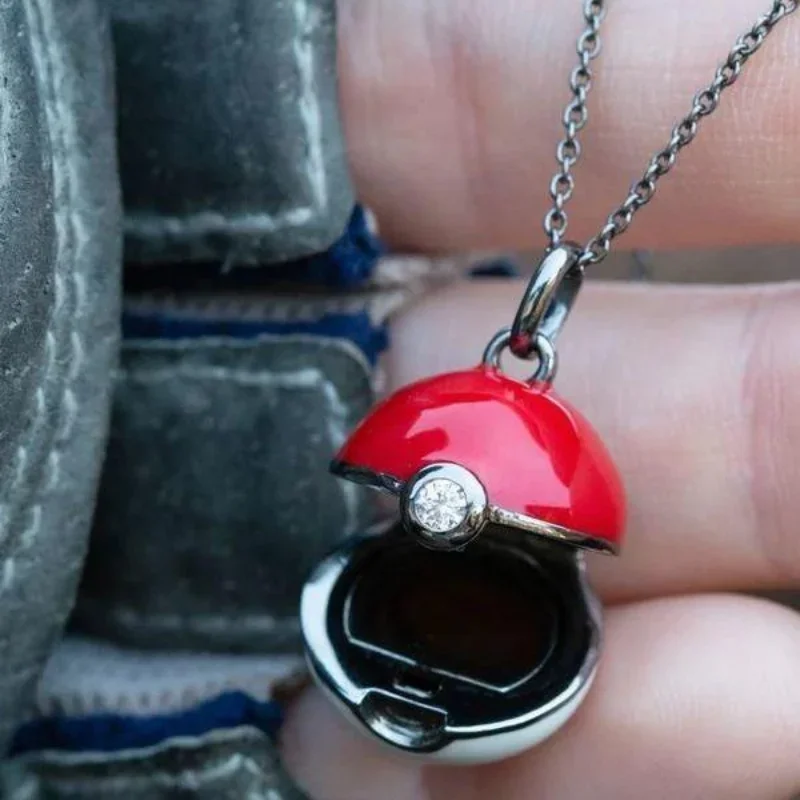 モンスターボールネックレスポケモンフィギュアアニメアクセサリ - Pokeball Cosplay Prop のレビューと価格