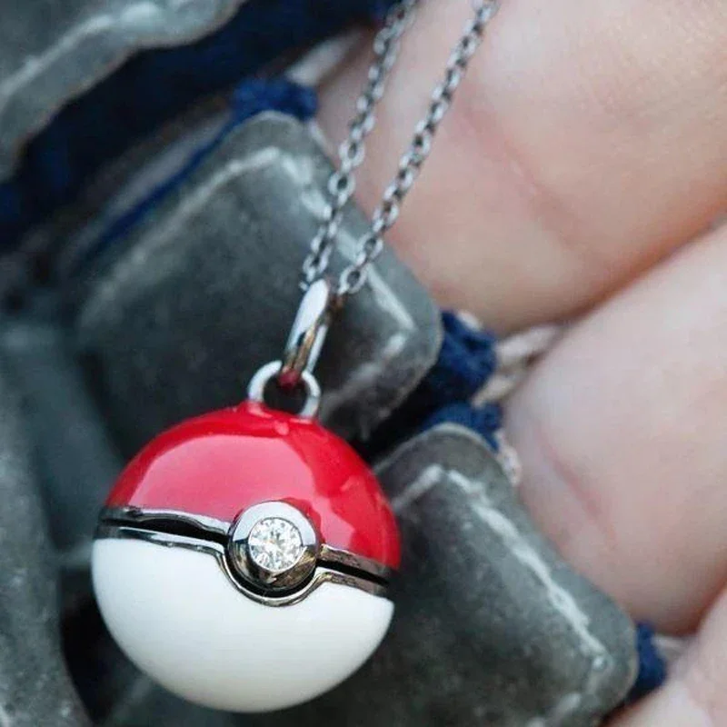モンスターボールネックレスポケモンフィギュアアニメアクセサリ - Pokeball Cosplay Prop のレビューと価格