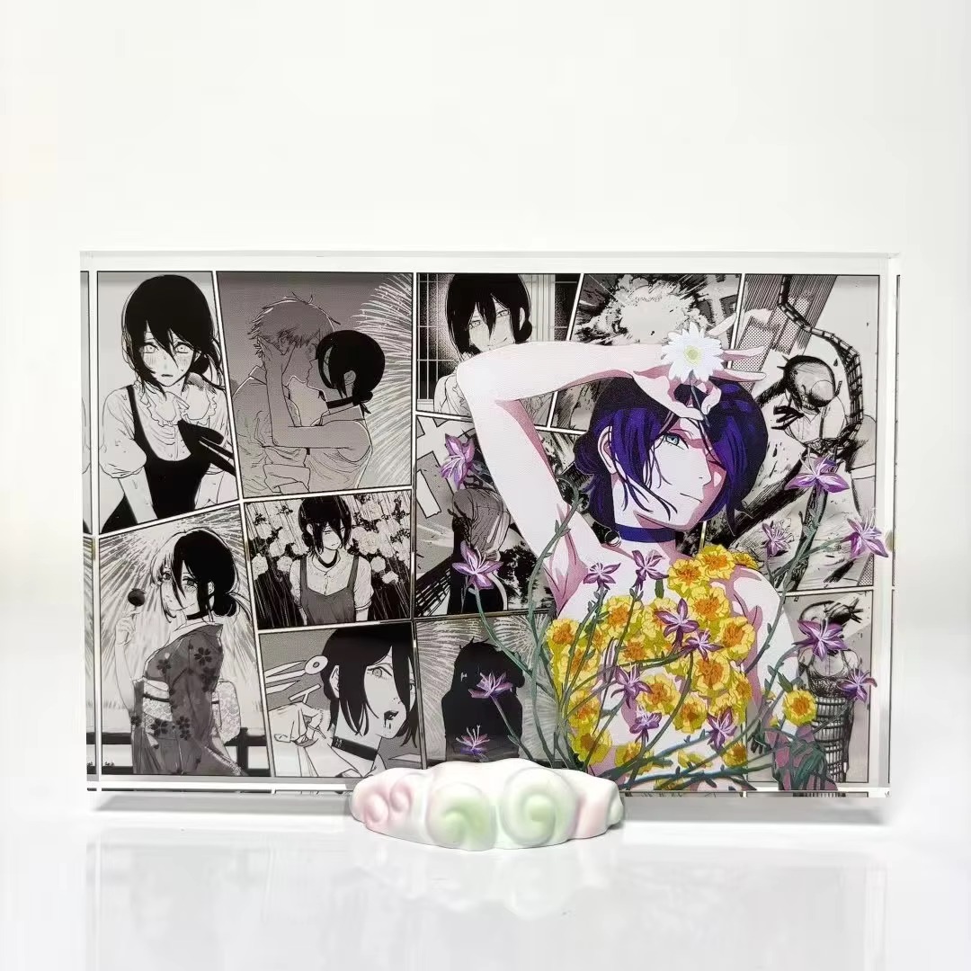 アニメフィギュアデンジとレゼアクリルスタンドカードモデルデス - Prop For Cosplay のレビューと価格